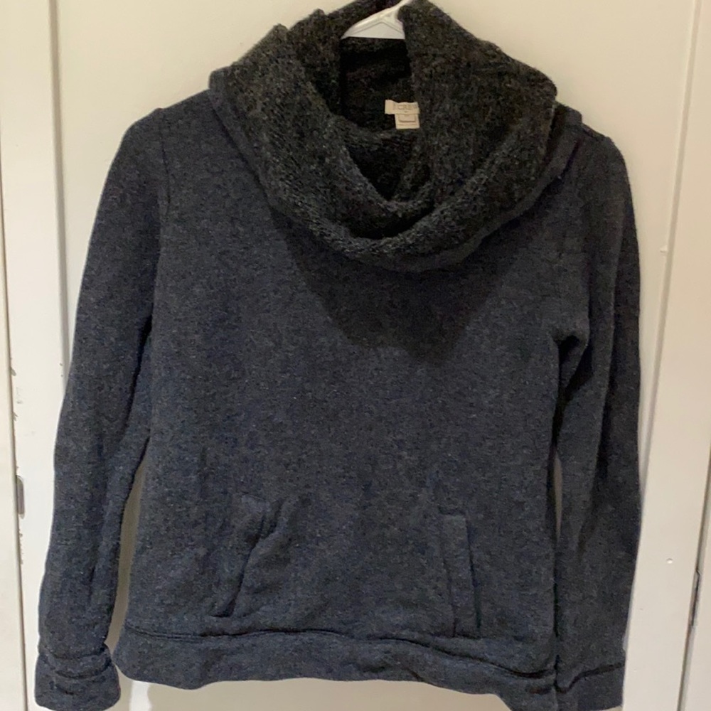 JCREW sweatshirt with cowl neck turtleneck